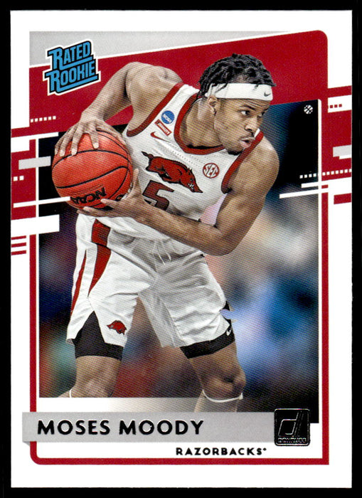 Moses Moody 2021 Panini Chronicles Draft Picks Rated Rookie Front of Card