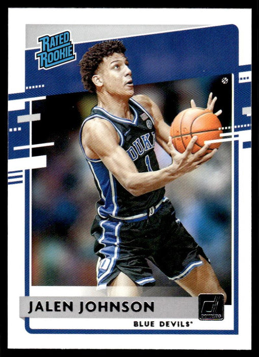 Jalen Johnson 2021 Panini Chronicles Draft Picks Rated Rookie Front of Card