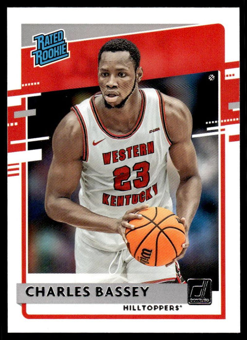 Charles Bassey 2021 Panini Chronicles Draft Picks Rated Rookie Front of Card