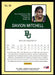 Davion Mitchell 2021 Panini Chronicles Draft Picks Hoops Retro Back of Card