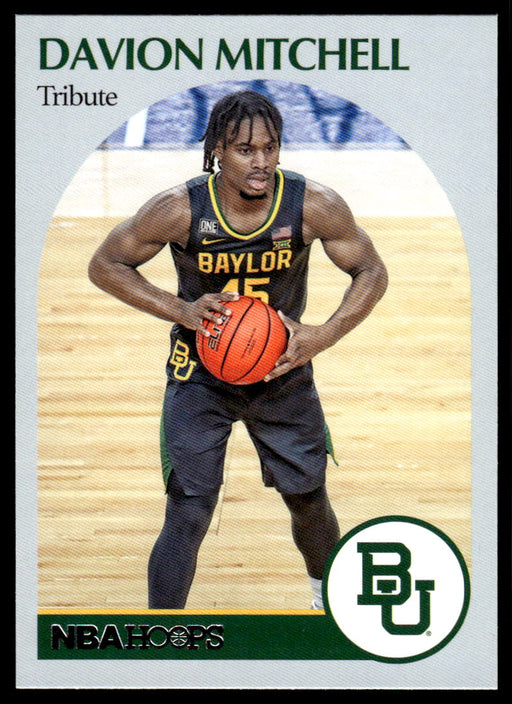 Davion Mitchell 2021 Panini Chronicles Draft Picks Hoops Retro Front of Card