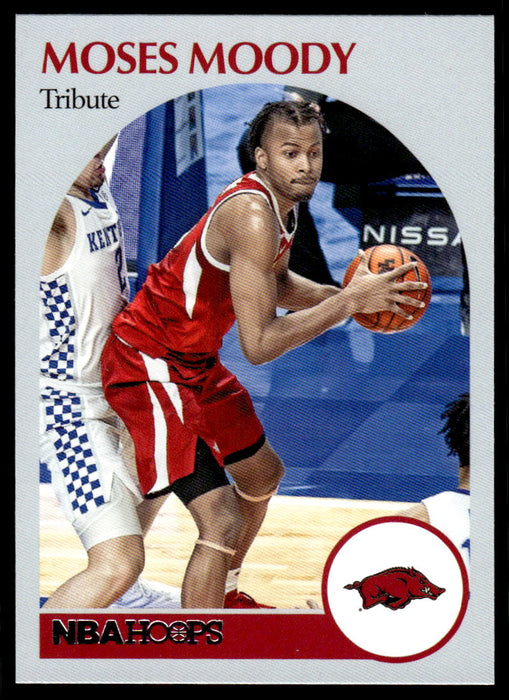 Moses Moody 2021 Panini Chronicles Draft Picks Hoops Retro Front of Card