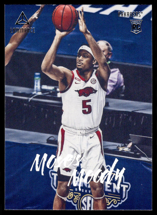 Moses Moody 2021 Panini Chronicles Draft Picks Luminance Front of Card