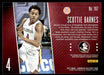 Scottie Barnes 2021 Panini Chronicles Draft Picks Gala Rookies Back of Card