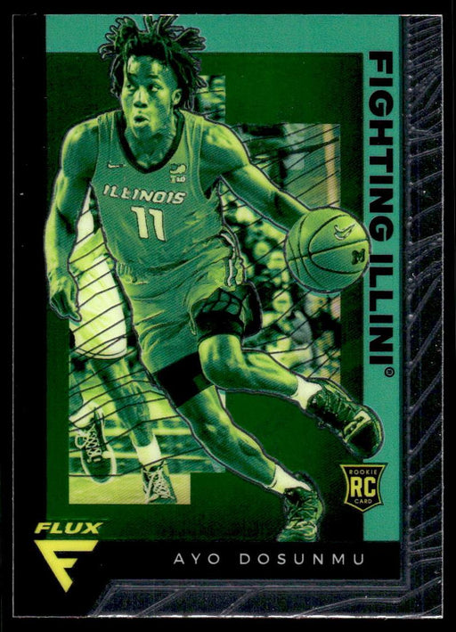 Ayo Dosunmu 2021 Panini Chronicles Draft Picks Flux Front of Card