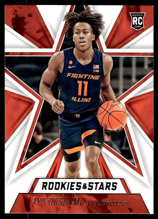 Ayo Dosunmu 2021 Panini Chronicles Draft Picks Rookies & Stars Front of Card