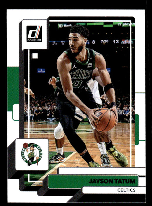 Jayson Tatum 2022-23 Panini Donruss Basketball Base Front of Card