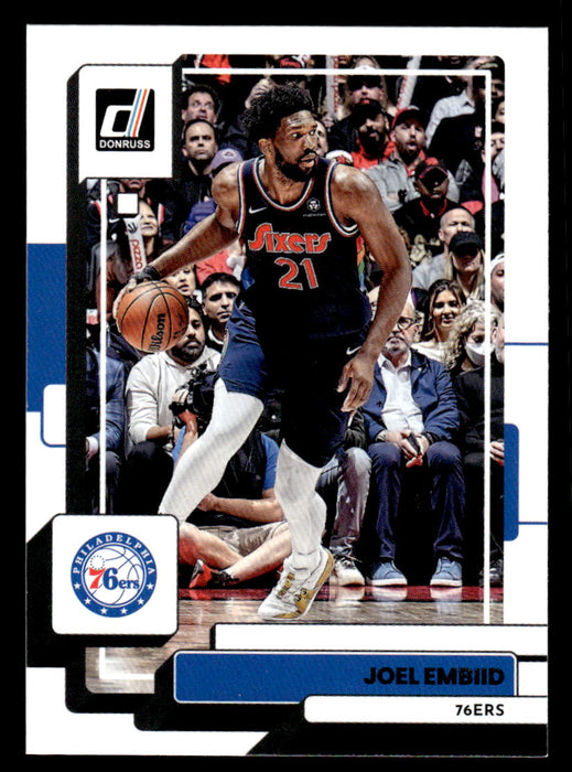 Joel Embiid 2022-23 Panini Donruss Basketball Base Front of Card