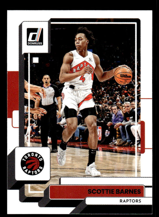 Scottie Barnes 2022-23 Panini Donruss Basketball Base Front of Card