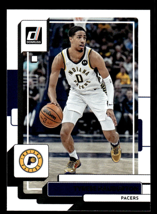 Tyrese Haliburton 2022-23 Panini Donruss Basketball Base Front of Card