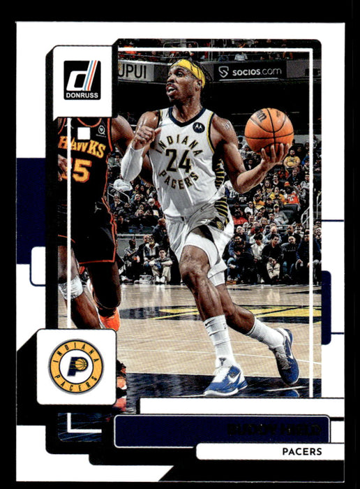 Buddy Hield 2022-23 Panini Donruss Basketball Base Front of Card