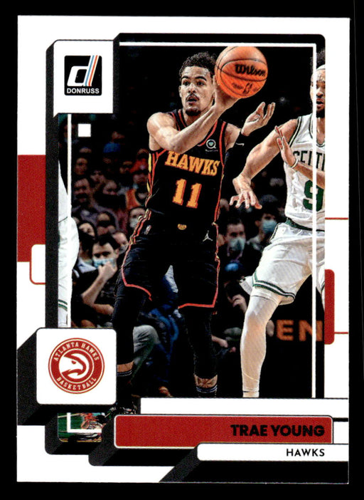 Trae Young 2022-23 Panini Donruss Basketball Base Front of Card