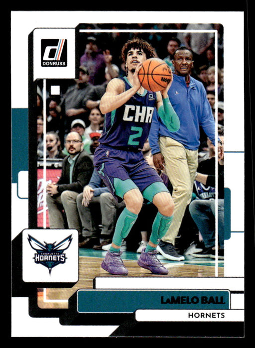 LaMelo Ball 2022-23 Panini Donruss Basketball Base Front of Card