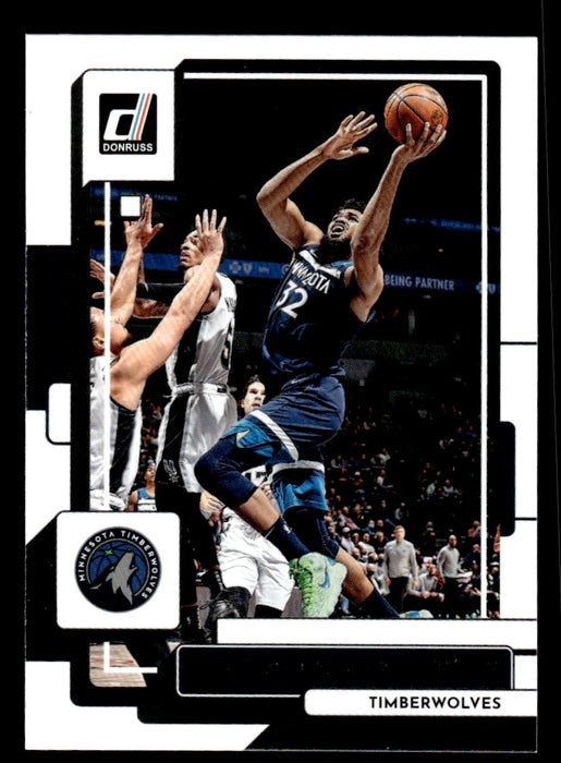 Karl-Anthony Towns 2022-23 Panini Donruss Basketball Base Front of Card