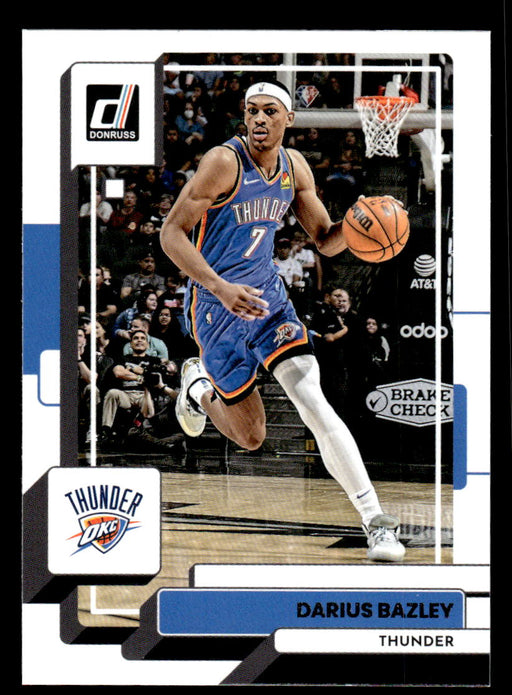 Darius Bazley 2022-23 Panini Donruss Basketball Base Front of Card