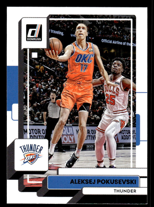 Aleksej Pokusevski 2022-23 Panini Donruss Basketball Base Front of Card