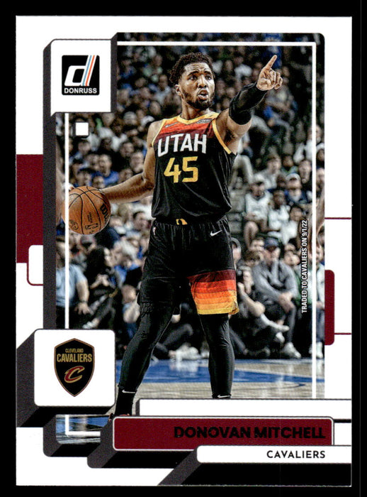 Donovan Mitchell 2022-23 Panini Donruss Basketball Base Front of Card