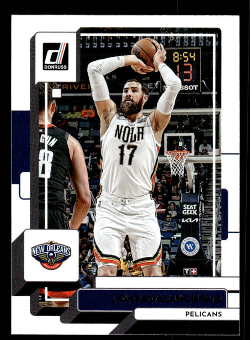 Jonas Valanciunas 2022-23 Panini Donruss Basketball Base Front of Card