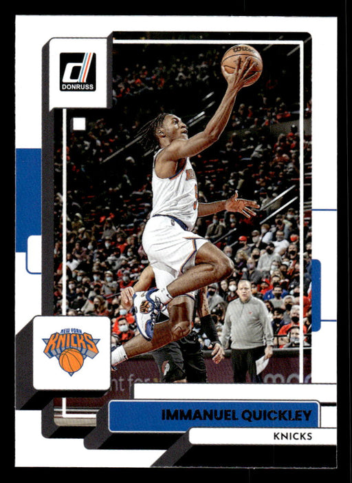 Immanuel Quickley 2022-23 Panini Donruss Basketball Base Front of Card