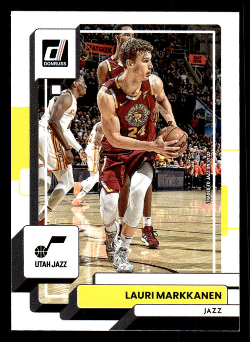 Lauri Markkanen 2022-23 Panini Donruss Basketball Base Front of Card