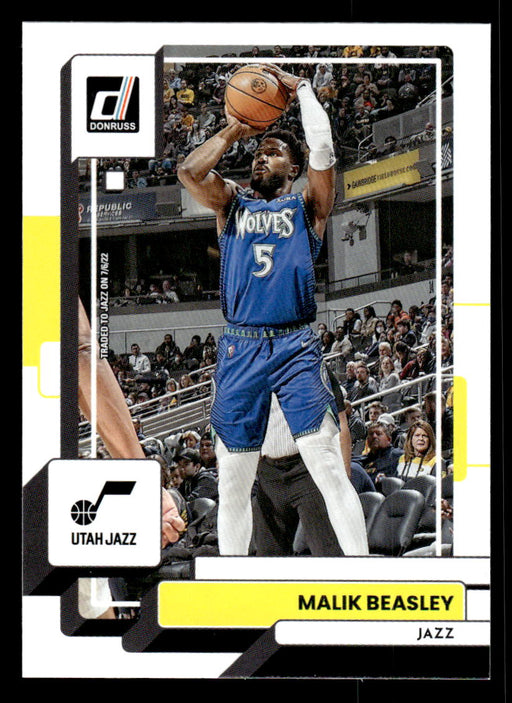 Malik Beasley 2022-23 Panini Donruss Basketball Base Front of Card