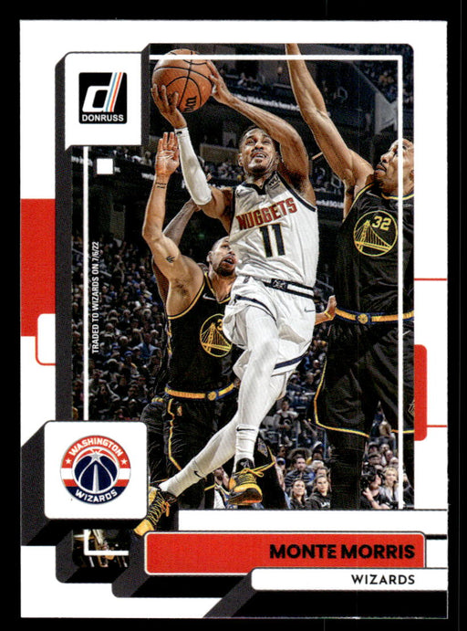 Monte Morris 2022-23 Panini Donruss Basketball Base Front of Card