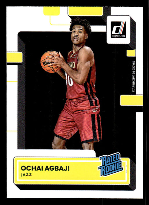 Ochai Agbaji 2022-23 Panini Donruss Basketball Base Front of Card