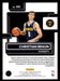 Christian Braun 2022-23 Panini Donruss Basketball Base Back of Card