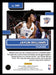 Jaylin Williams 2022-23 Panini Donruss Basketball Base Back of Card