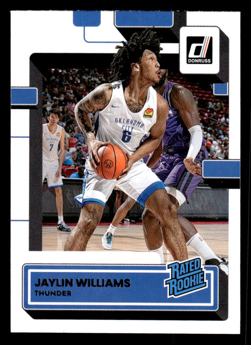 Jaylin Williams 2022-23 Panini Donruss Basketball Base Front of Card