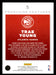 Trae Young 2022-23 Panini Donruss Basketball Franchise Features Back of Card