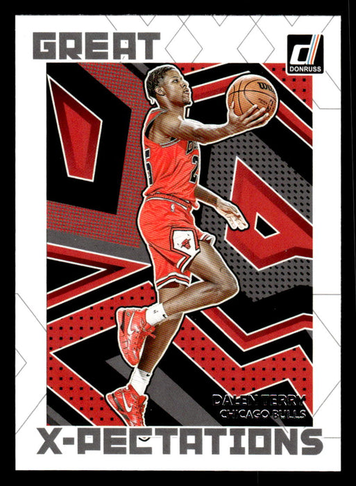 Dalen Terry 2022-23 Panini Donruss Basketball Great X-Pectations Front of Card