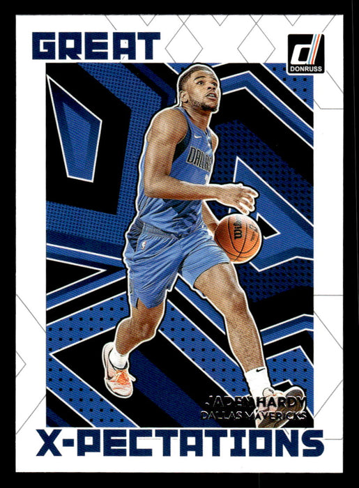 Jaden Hardy 2022-23 Panini Donruss Basketball Great X-Pectations Front of Card