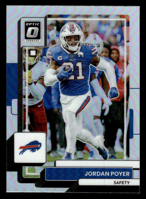 Jordan Poyer 2022 Panini Donruss Optic Football Silver Prizm Front of Card