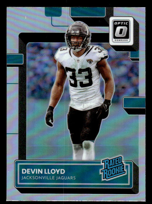 Devin Lloyd 2022 Panini Donruss Optic Football Silver Prizm Front of Card