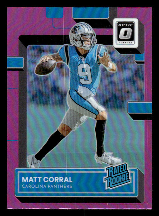 Matt Corral 2022 Panini Donruss Optic Football Pink Prizm Front of Card