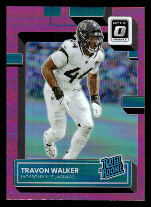 Travon Walker 2022 Panini Donruss Optic Football Pink Prizm Front of Card