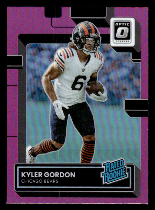 Kyler Gordon 2022 Panini Donruss Optic Football Pink Prizm Front of Card