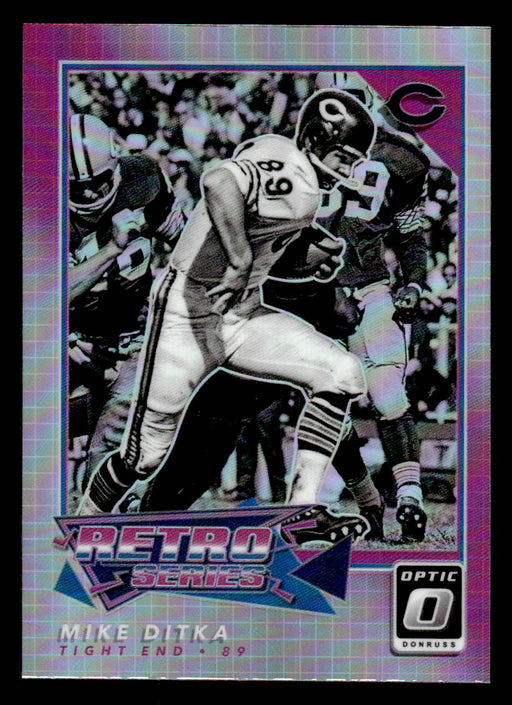 Mike Ditka 2022 Panini Donruss Optic Football Pink Retro Series Front of Card