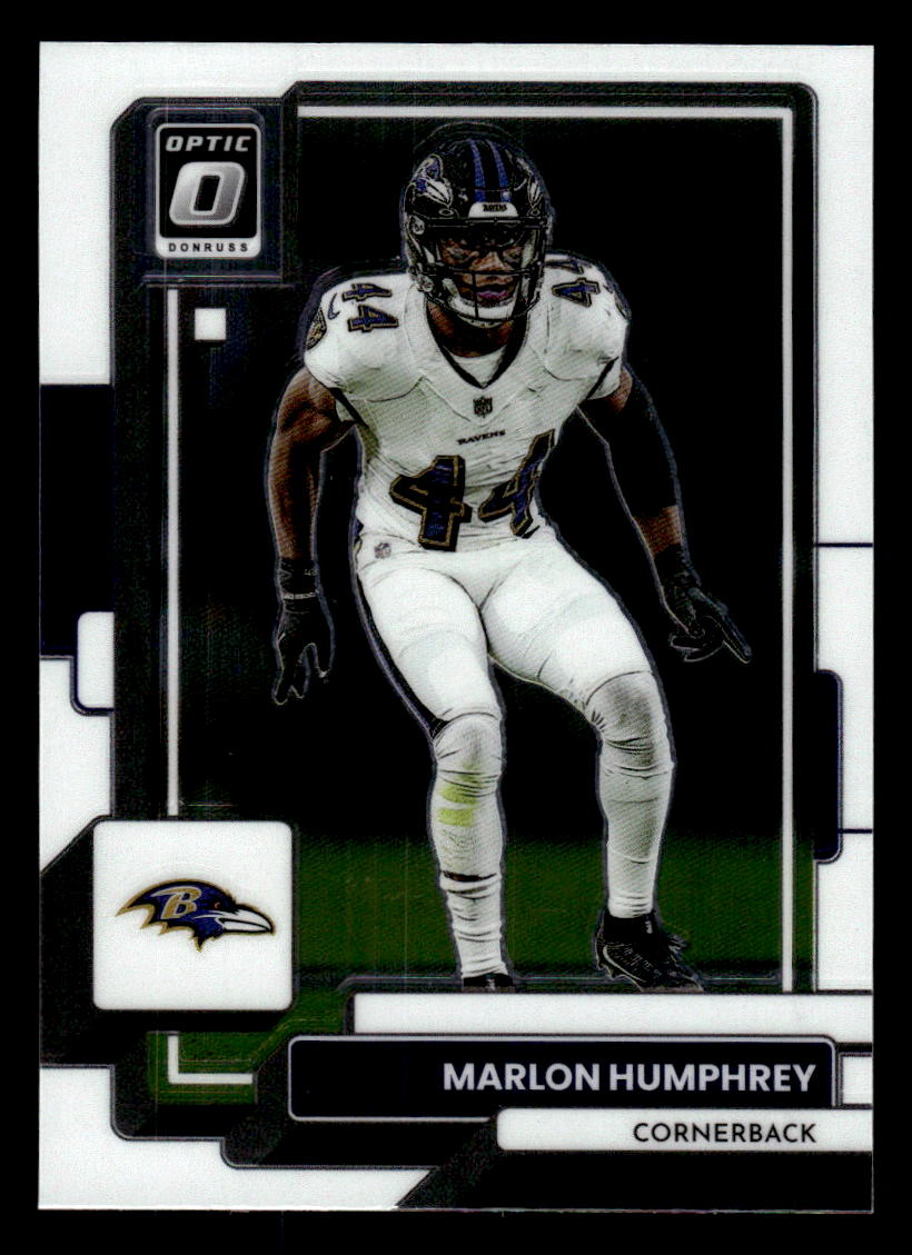 Marlon Humphrey 2022 Donruss Optic Orange #/199 Baltimore Ravens