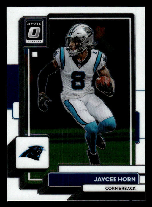 Jaycee Horn 2022 Panini Donruss Optic Football Base Front of Card