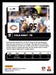 Cole Kmet 2022 Panini Donruss Optic Football Base Back of Card