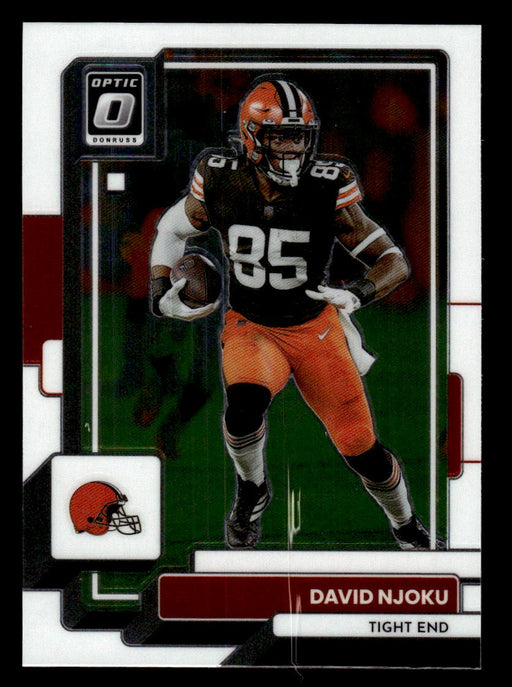 David Njoku 2022 Panini Donruss Optic Football Base Front of Card