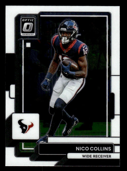 Nico Collins 2022 Panini Donruss Optic Football Base Front of Card