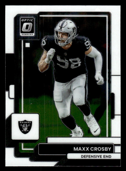 Maxx Crosby 2022 Panini Donruss Optic Football Base Front of Card