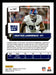 Dexter Lawrence 2022 Panini Donruss Optic Football Base Back of Card