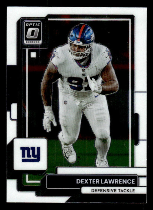 Dexter Lawrence 2022 Panini Donruss Optic Football Base Front of Card