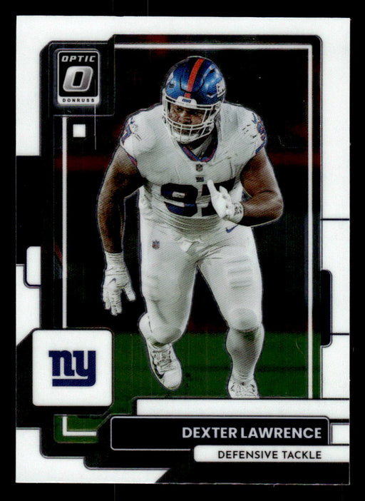 Dexter Lawrence 2022 Panini Donruss Optic Football Base Front of Card