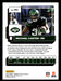 Michael Carter 2022 Panini Donruss Optic Football Base Back of Card