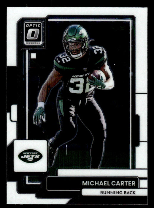 Michael Carter 2022 Panini Donruss Optic Football Base Front of Card